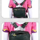Valorant Clove Cosplay Backpack Crossbody PU Leather Bags Student School Bag Travel Backpack